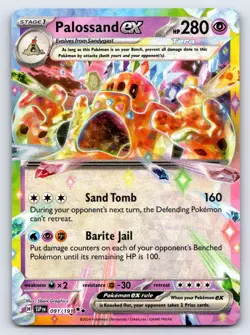 Palossand ex 091/191 Double Rare Surging Sparks Pokemon Near Mint - Image 1