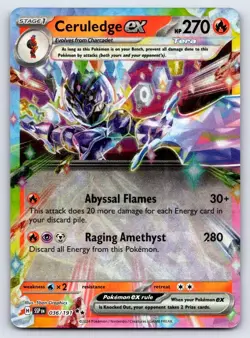 Ceruledge ex 036/191 Double Rare Surging Sparks Pokemon Near Mint - Image 1