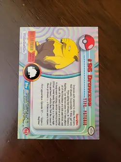 LP! 1999 Topps Pokemon TV Animation Edition Blue Logo Drowzee #96 - Image 2