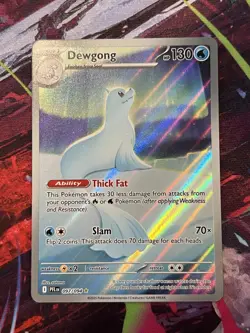 Pokemon TCG Dewgong 097/094 Phantasmal Flames Illustration Rare Near Mint - Image 1