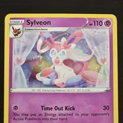 Sylveon SWSH211 Black Star Promo Holo SWIRL Pokemon Card - NM/M - Image 3
