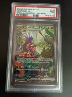 2023 POKEMON SVI EN-SCARLET & VIOLET SPECIAL ILLUSTRATION RARE KORAIDON EX PSA 9 - Image 1