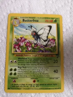 Pokemon Card BUTTERFREE 34/130 - Base Set 2 - Image 1