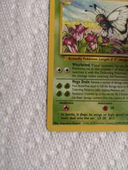 Pokemon Card BUTTERFREE 34/130 - Base Set 2 - Image 2
