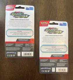Pokemon Journey Together Blister Pack Lot (2) Scraggy + Yanma Sealed Boosters - Image 3