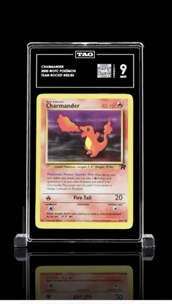 TAG 9 Charmander Team Rocket 50/82 2000 WOTC English Pokemon TCG 40 HP - Image 1