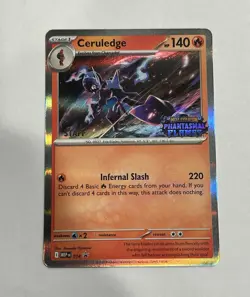 Ceruledge STAFF PROMO Pokemon TCG Phantasmal Flames - Image 1
