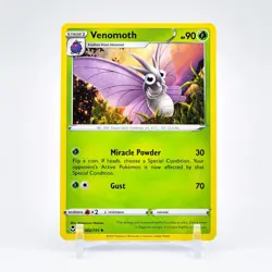 Venomoth - 002/195 Silver Tempest Uncommon Pokemon - NM/MINT - Image 1