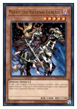 Yugioh! Mefist the Infernal General-DCR-EN066- Rare-NM - Image 1