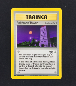 2000 Pokemon Black Star Promo Card #42 Trainer Pokemon Tower NM Unplayed - Image 1