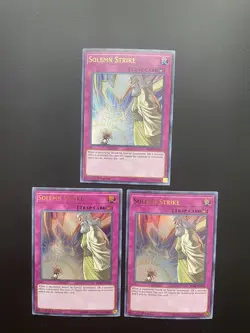 Yugioh Solemn Strike BLRR-EN102 1st Edition Ultra Rare NM/LP X3 - Image 1