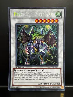 Yu-Gi-Oh! YuGiOh Psychic Nightmare DREV-EN085 Secret Rare Duelist Revolution 1st - Image 1