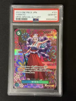 PSA 10 Yamato SP OP01-121 SEC Awakening of the New Era ONE PIECE Card Japanese - Image 1
