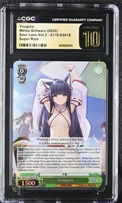 Weiss Schwarz GRADED Yuugure E041S Azur Lane 2 SR PRISTINE 10 CGC - Image 1