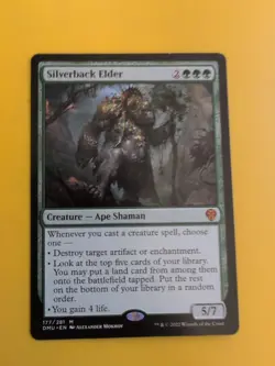 Silverback Elder. DMU Mythic Ape Shaman Magic the Gathering Card. - Image 1