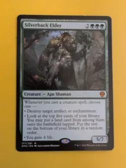 Silverback Elder. DMU Mythic Ape Shaman Magic the Gathering Card. - Image 2