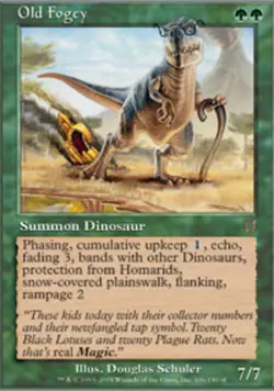 MTG - Old Fogey - Unhinged - NM, English Magic FLAT RATE SHIP - Image 1