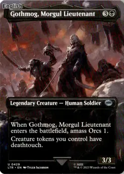 Gothmog, Morgul Lieutenant (Borderless) [LTR - 429] Universes Beyond: The Lor... - Image 1