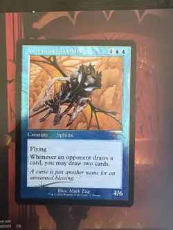 In Hand Consecrated Sphinx RETRO FOIL MTG Viva Las Rakdos Secret Lair - Image 1