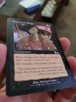 MtG Engineered Plague Urza's Legacy. Played condition, see pics for details! - Image 3