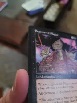MtG Engineered Plague Urza's Legacy. Played condition, see pics for details! - Image 4
