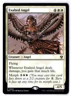 Exalted Angel NM* Commander: Murders At Karlov Manor 0063 mtg -UnltdCards - Image 1