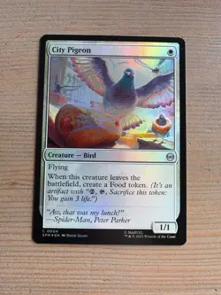 City Pigeon - 4 - MTG: Spider-Man: Eternal-Legal - Common - FOIL - Image 1