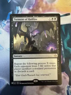 MTG - Torment Of Hailfire LP Black Sorcery The List Reprint 77/199 - Image 1