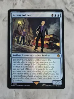 Auton Soldier (FOIL) | MTG WHO | Blue Clone Copy Myriad EDH Commander | NEW NM+ - Image 1