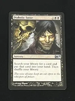 Diabolic Tutor Magic the Gathering M12 - Image 1