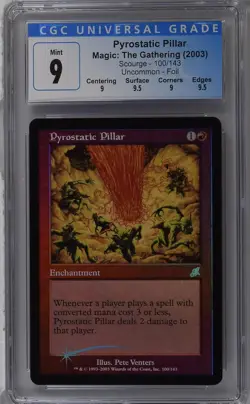 PYROSTATIC PILLAR Scourge Foil U CGC 9 Q++ MTG [Nostalgium] - Image 1