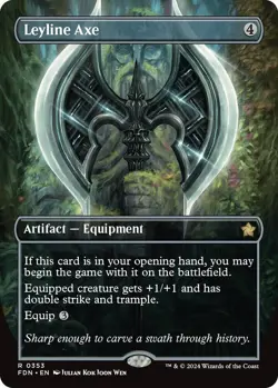 Leyline Axe (Borderless) FDN LP 353 - Image 1