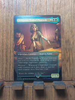 MTG❤ Cleopatra, Exiled Pharaoh (Borderless FOIL Mythic) Near Mint PACK FRESH! - Image 2