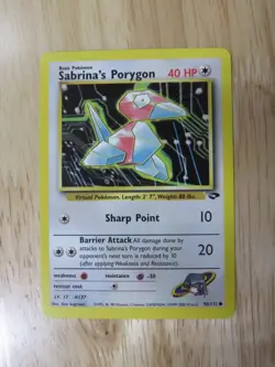 Pokemon TCG - Sabrina's Porygon 98/132 Gym Challenge Common LP - Image 1