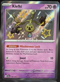 Pokemon TCG - Klefki #159/091 - Paldean Fates - Shiny Rare Holo - NM - Image 1