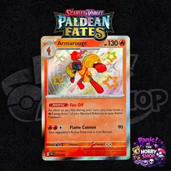 Armarouge Shiny Holo Rare 115/091 ~ Pokemon TCG Paldean Fates NM - Image 1