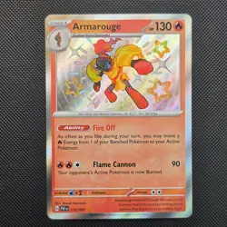 Armarouge Shiny Holo Rare 115/091 ~ Pokemon TCG Paldean Fates NM - Image 4