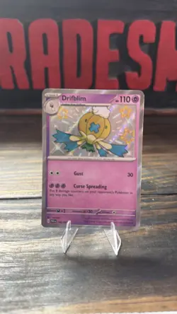 Pokemon Drifblim 156/091 SV Paldean Fates Shiny Holo Card - Image 1