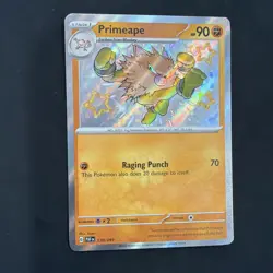 Pokemon Paldean Fates NM Primeape 170/091 Shiny Rare - Image 1