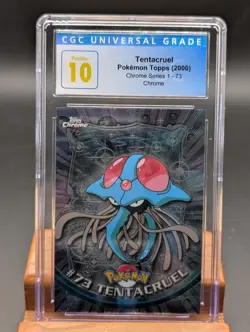 2000 Pokemon Topps Chrome Tentacruel #73 CGC Pristine 10 - Image 1