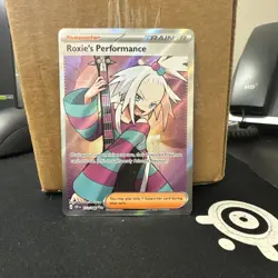 Pokemon Roxie's Performance 112/086 Full Art Trainer Chaos Rising Near mint - Image 1
