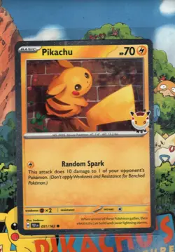 Pokemon TCG Pikachu (Pokemon Day 2026) 051/162 Cosmos Holo Promo NM/M - Image 1