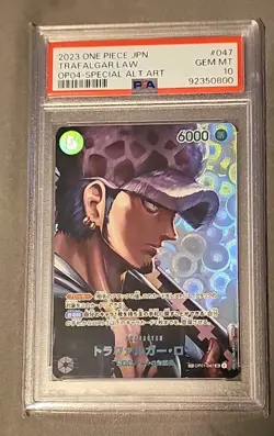 Trafalgar Law 047 Special Alternate Art One Piece Japanese PSA 10 - Image 1