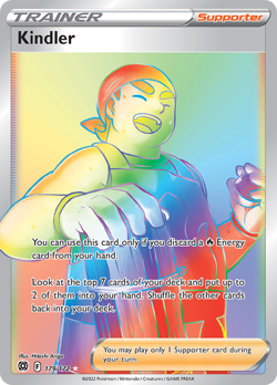 Kindler 179/172 Rainbow Rare Brilliant Stars Pokemon Near Mint - Image 1