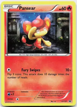 Pansear XY131 Holo Promo XY Promo Pokemon Near Mint - Image 1