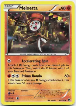 Meloetta 85/162 Holo Rare BREAKthrough Pokemon Holo Lightly Played - Image 1