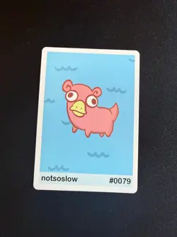 Notsoslow (Slowpoke) 79 - Gen 1 Pookiemoot Fan Art - Pokemon - Image 1