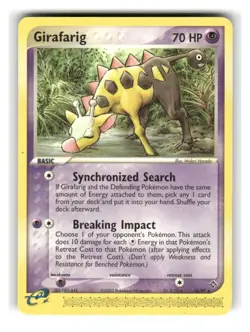 Girafarig 16/97 Rare Dragon Pokemon Lightly Played - Image 1