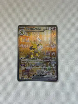 Pokemon TCG Alakazam EX Full Art Rare Card 201/165 English Edition - Image 1