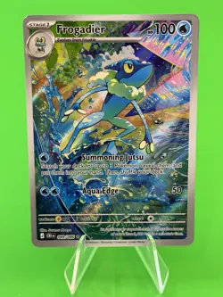 Pokemon Frogadier Mega Evolution Chaos Rising Illustration Rare 089/086 NM!!! - Image 1